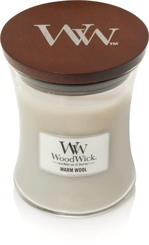 WoodWick Warm Wool Medium Candle 3 WoodWick Warm Wool Medium Candle